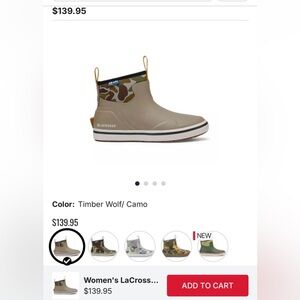 Women's LaCrosse Alpha Deck Boots 8.5